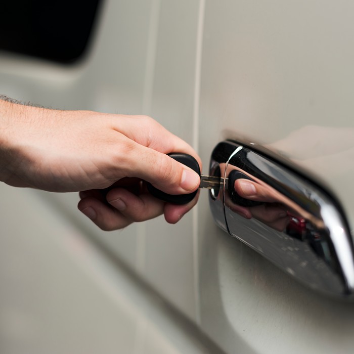 Lifetime Locksmith business card with contact inf